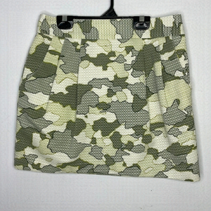 𝅺CLUB Monaco camo jacquard pleated mini skirt